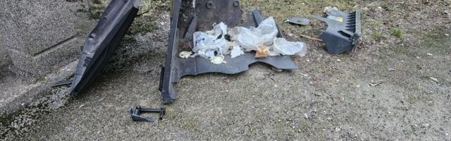 Lihulas plahvatas prügikast