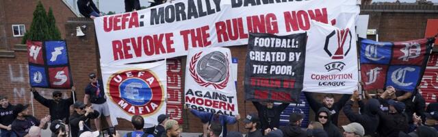 Crystal Palace’i fännid protestivad UEFA otsuse vastu