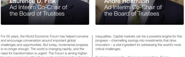 Uus WEF-i aruanne: usaldus kui fassaad – erasektori eliit määrab kodanike tuleviku