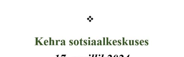 Mälutreening Kehra sotsiaalkeskuses 17.04.2024