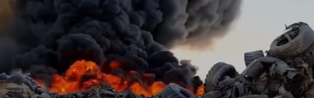 VIDEO | Maailma suurim rehvisurnuaed põleb!