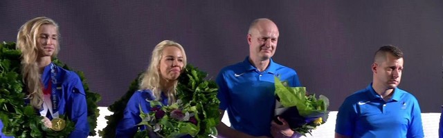 Reporter: Olümpiavõitjate vastuvõtt Tallinna lennujaamas