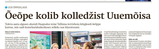 Lääne Elu paberleht laupäeval, 12. oktoobril