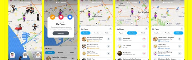 Snapchati kaardifunktsioon hakkab kasutajatele külastussoovitusi jagama