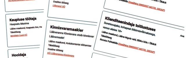 Läänlaste töösoovid ei ühti tööpakkumistega
