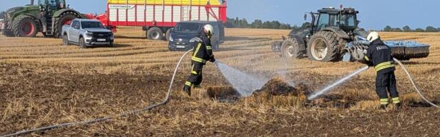 Järvamaa päästjate tööpõld: sõlema süttinud hein ja elektrimootor