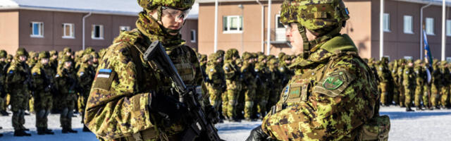 1. jalaväebrigaadi talvise kutse sõdurid andsid truudusetõotuse