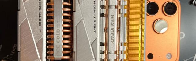 Monstrous SSD cooling solution strapped to iPhone 17 Pro Max delivers unparalleled performance — clocks 90% stability in 3D Mark Stress Test, jury still out on hideous aesthetics