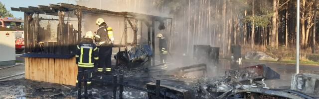 Muhu kiirsöögikiosk läks põlema boilerist