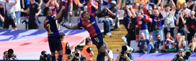 Tõeline El Clasico! Kylian Mbappe säras ajaloolise kübaratrikiga, aga Barcelona võitis taas ja on tiitlist ühe sammu kaugusel