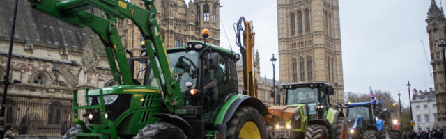 Briti põllumehed protestivad traktoritega pärandimaksu vastu