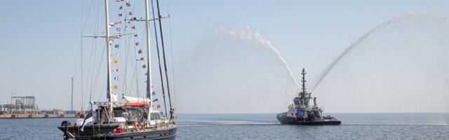VIDEO ⟩ Admiral Bellingshausen alustas Sillamäe sadamast teekonda Alaskale