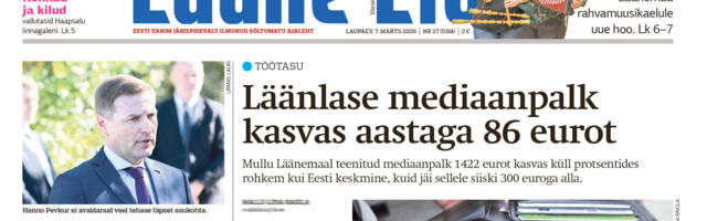 Lääne Elu paberleht laupäeval, 7. märtsil