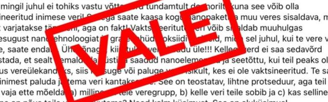 FAKTIKONTROLL | Vaktsiinivastased ei soovi endale vaktsineeritute doonorverd: “Sellist tapmise meetodit kasutatakse rotimürgis!”