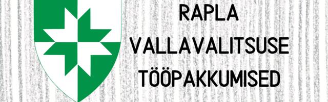 Rapla Vallavalitusel on pakkuda mitmeid töökohti