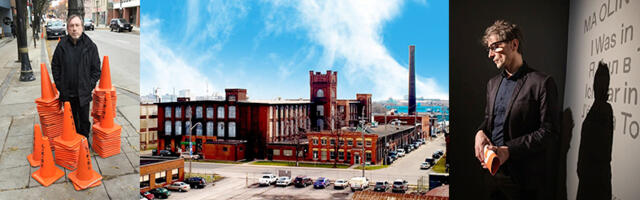 Kanada kunstnik Andrew McPhail Tallinnas ja Taavi Talve Hamiltonis