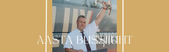 NAERTA BUSSIJUHILE I Parim bussijuht Jüri Noorsalu hindab reisijate naeratusi