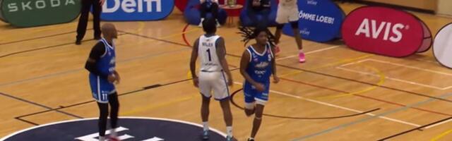 MÄNGU HETK | Keila KK legionär Dequan Morris surus debüütmängus palli ülevalt alla 