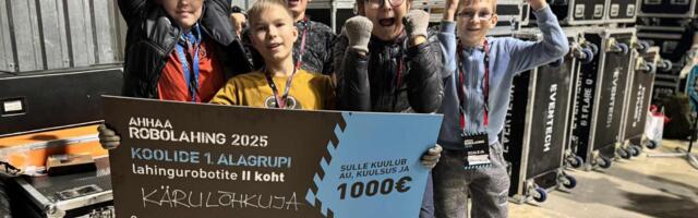 Käru Põhikooli robootikud saavutasid Robolahingul II koha