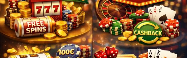 Huvitavad erinevused erinevate kasiinoboonuste tüüpide vahel