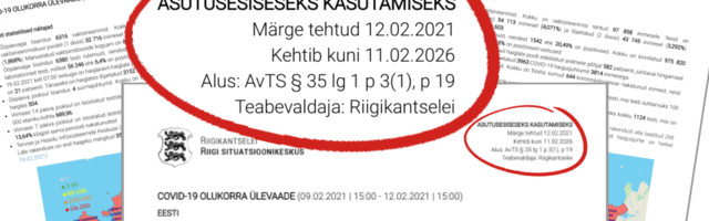 Leke riigi salastatud kriisiraportist: koroonameetmed on vähendanud 42% eestlaste sissetulekuid