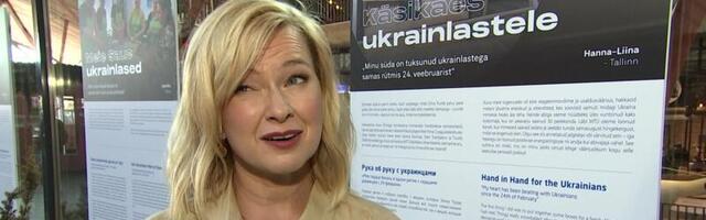 Muusikalitäht Hanna-Liina Võsa haaras ukrainlaste toetuseks mikrofoni asemel värvipintsli