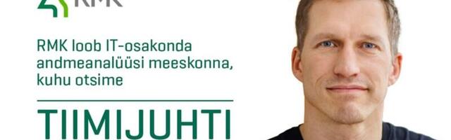 RMK otsib andmeanalüüsi meeskonna tiimijuhti