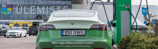 Enefit Volt on teinud Ülemiste keskusest suure kiirlaadimispunkti