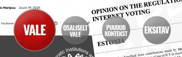 FAKTIKONTROLL | Kas OSCE raport tõesti ütleb, et Eesti e-valimised „ei vasta rahvusvahelisele standardile“?