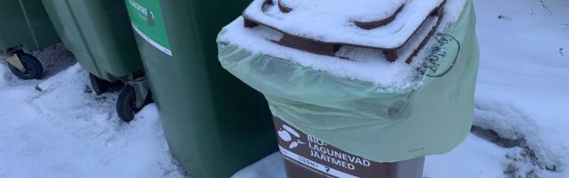 Tartus hakatakse talvel kasutama biojäätmete konteinerites tavalisi kilekotte