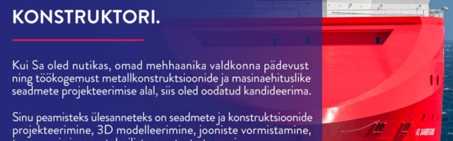 Baltic Marine Systems otsib konstruktorit