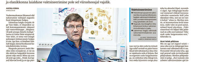 Lääne Elu paberleht neljapäeval, 5. septembril