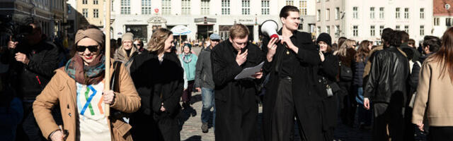 Galerii: luulerännak tõi tänavale tuntud näitlejad ja kirjanikud