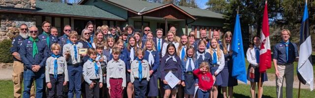 Gaidide-skautide jüripäeva laager Jõekäärul