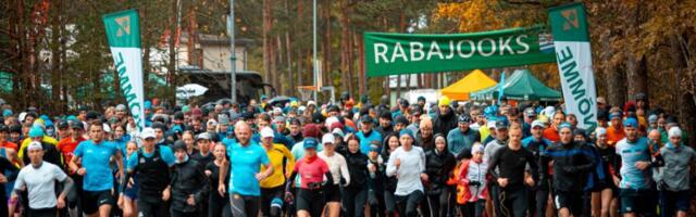 Rabajooksul osales vaatamata sajusele ilmale üle 1000 tervisejooksja