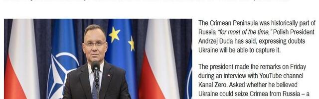 The Polish President Let Slip What’s On Every Western Leader’s Mind About Crimea