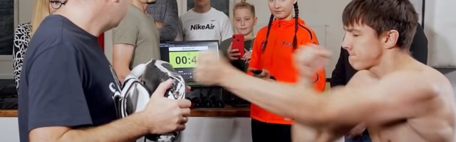 VIDEO | See mees püstitas kaks Guinnessi rekordit rusikahoopide jagamises