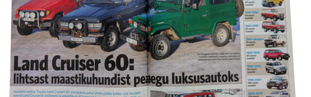 Vanast Autolehest: Toyota Land Cruiseril jälle juubel ja valimislubaduste järgi peaks 2+2 tee Tartusse valmis olema