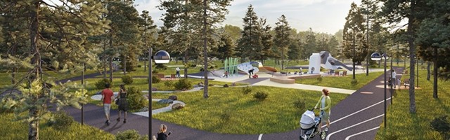 Uuenev Männi park saab  purskkaevud ja sulistusbasseini