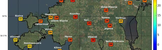 Eile, 25.08 oli augustikuu kuumim päev!