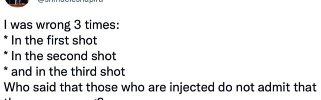 Iisraeli vaktsiiniprogrammi arendaja tunnistab avalikult oma viga