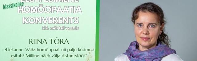Tutvustame esinejaid: Riina Tõra – “Miks homöopaat nii palju küsimusi esitab? Milline näeb välja distantstöö?”