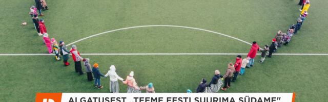 Reporter: Algatusest «Teeme Eesti suurima südame» võttis osa 1057 inimest