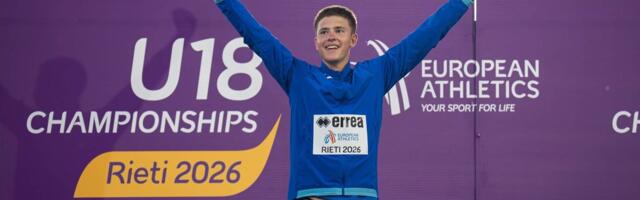 Eesti noor kümnevõistleja Aleksander Metsmaker võitis U18 EM-il hõbemedali