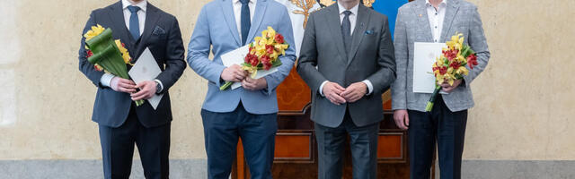 President Alar Karis tunnustas kolme noort teadlast