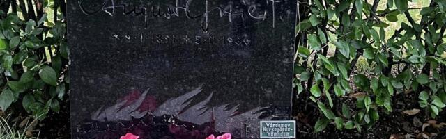 Eesti naine puhastas Rootsi kalmistul August Gailiti hauakivi ära