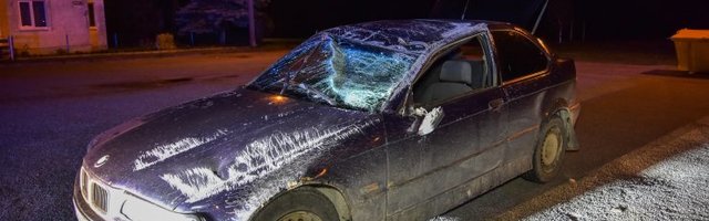 FOTOD | Viljandis paiskus BMW katuse peale