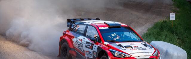 Mad-Croc Länsirannikon ralli avapäeva eestlaste parima tulemuse sõitsid välja neljandat kohta hoidvad Egon Kaur / Allan Birjukov