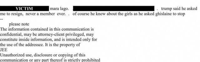 Värskelt avaldatud seksuaalkurjategija Epsteini e-kirjas öeldakse, et Trump „teadis tüdrukutest“
