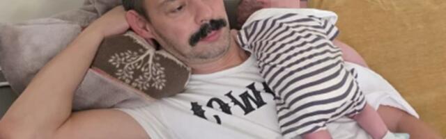 Milan Vasić podelio NEODOLJIVI TRENUTAK sa SINOM DESPOTOM! Šćućurio se na njegovim grudima, ponosni tata koristi svaki trenutak! (FOTO)